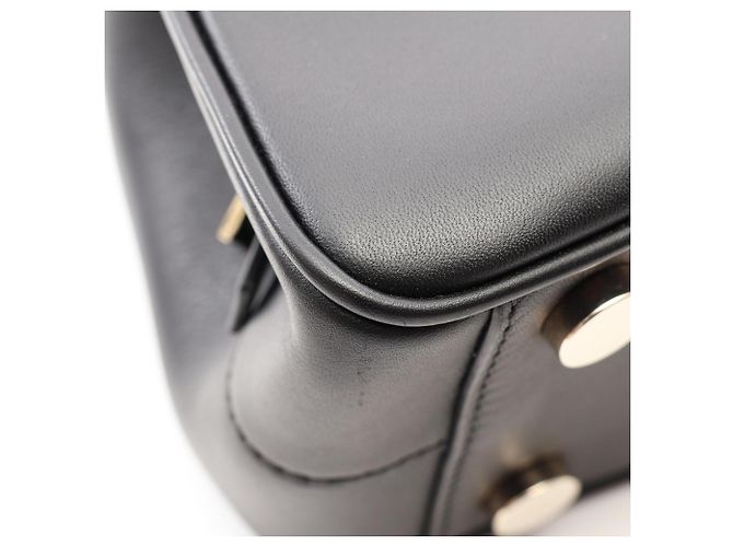 Valextra Flute Mini 2-Way Schultertasche Schwarz - Ansicht 6