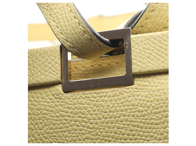 Borsa a tracolla 2-Way in pelle gialla Valextra Giallo - vista 8