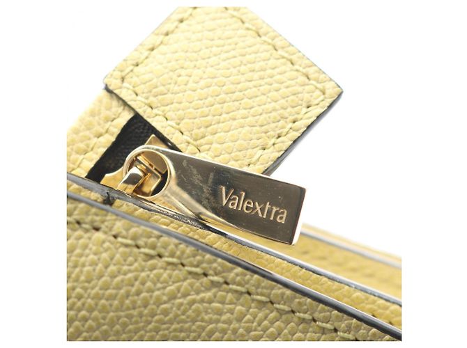 Borsa a tracolla 2-Way in pelle gialla Valextra Giallo - vista 9
