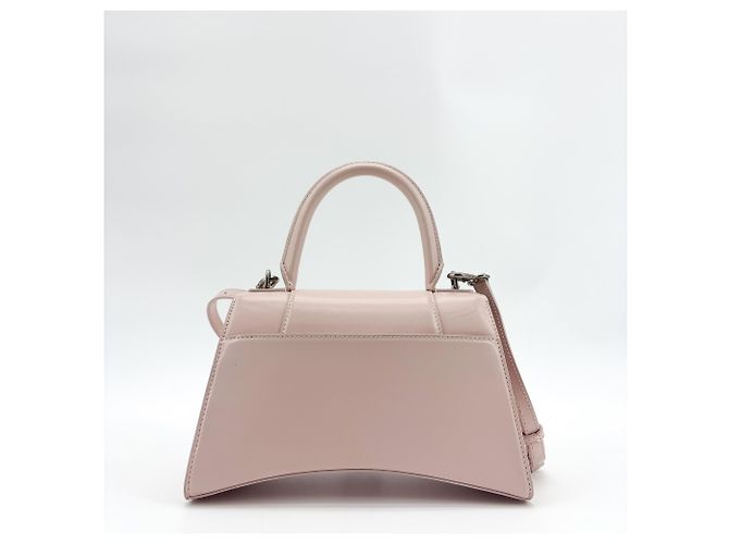 Balenciaga Hourglass Top Handle Leather Small Rosa - vista 2