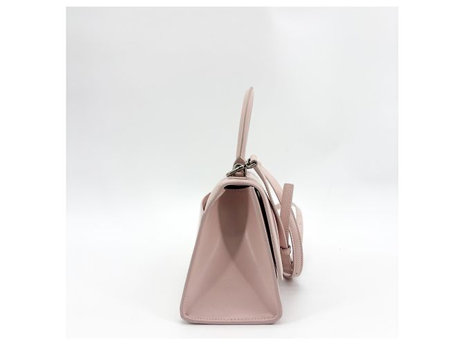 Balenciaga Hourglass Top Handle Leather Small Rosa - vista 4