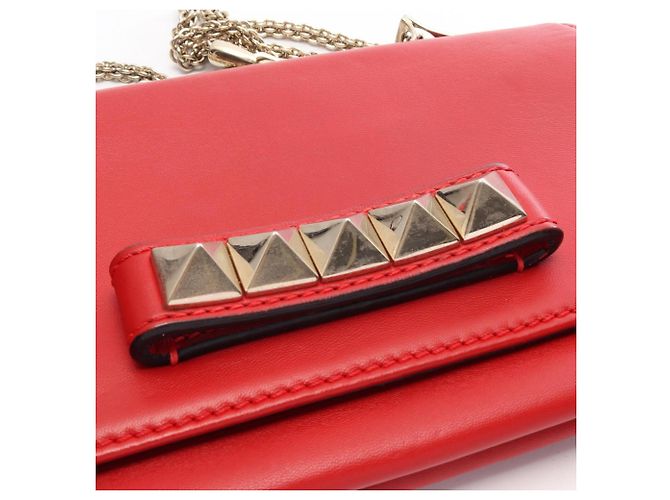 Valentino Rockstud Schultertasche Rot - Ansicht 14