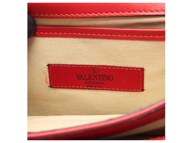 Valentino Rockstud Schultertasche Rot - Ansicht 4