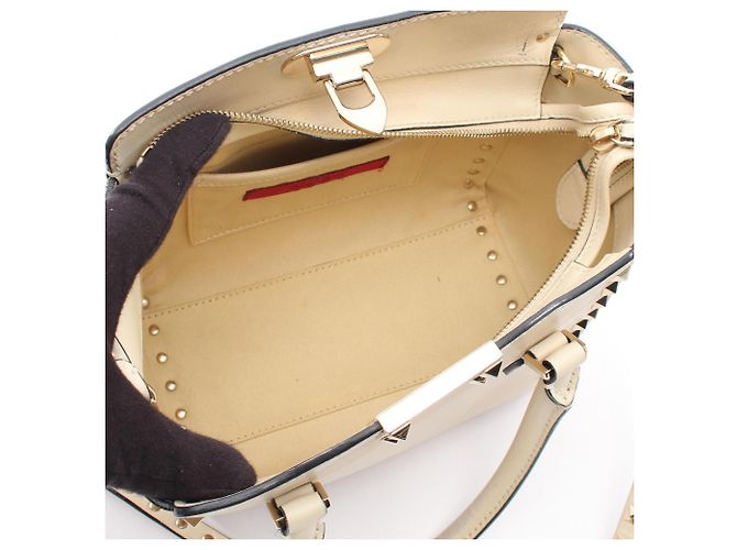 Borsa 2-Way Valentino Rockstud Crudo - vista 3