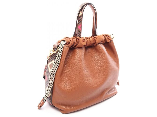 Bolsa de mão em couro 2-Way Etro Marrom - vista 2