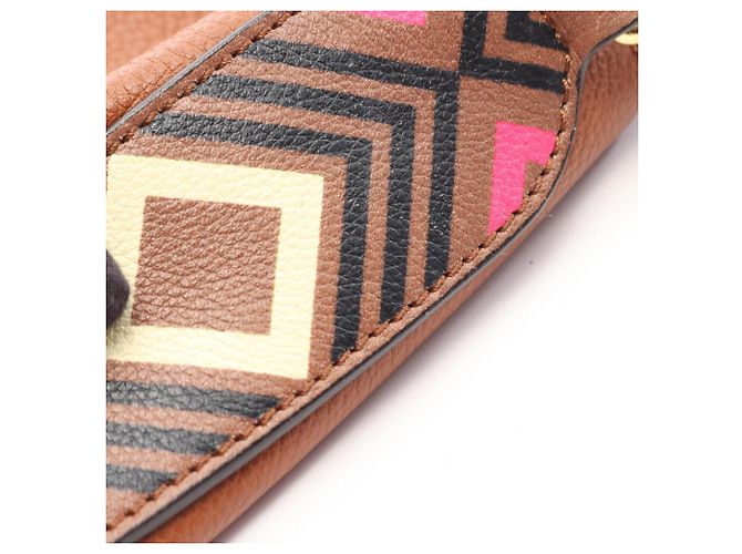 Bolsa de mão em couro 2-Way Etro Marrom - vista 7