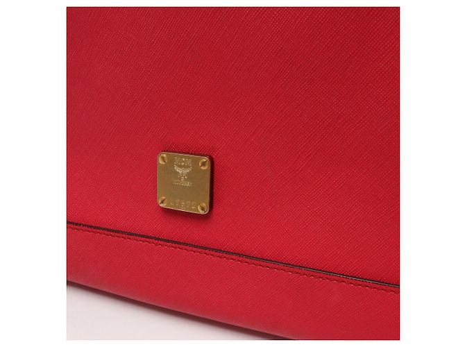 Bolsa de mão 2-Way MCM em Bege e Rosa - vista 10