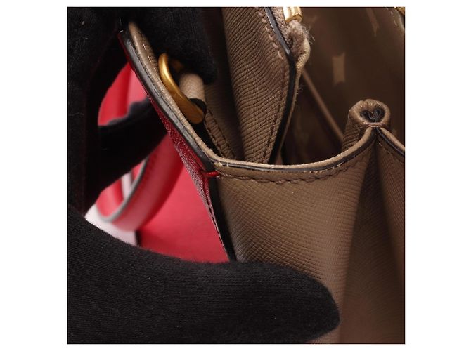 Bolsa de mão 2-Way MCM em Bege e Rosa - vista 16