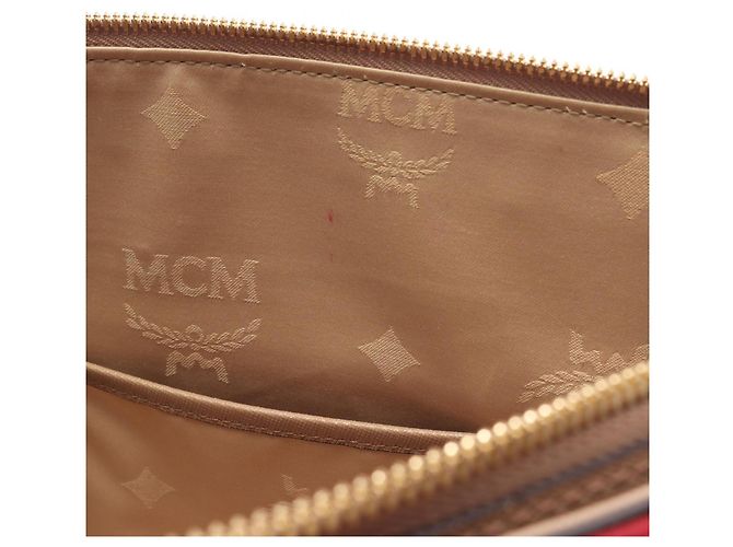Bolsa de mão 2-Way MCM em Bege e Rosa - vista 5