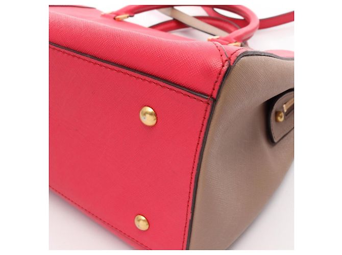 Bolsa de mão 2-Way MCM em Bege e Rosa - vista 8