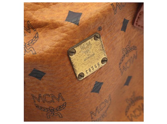 MCM Visetos 2-Way Handbag Brown - view 10