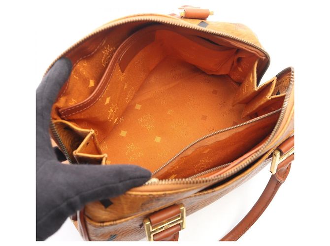 MCM Visetos 2-Way Handbag Brown - view 3