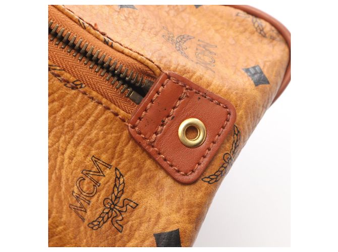 MCM Visetos 2-Way Handbag Brown - view 9