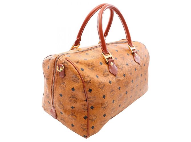 Borsa Boston/Borsa a mano MCM Visetos Brown Marrone - vista 2
