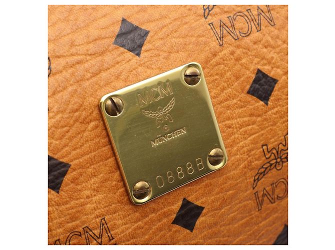 Borsa Boston/Borsa a mano MCM Visetos Brown Marrone - vista 4