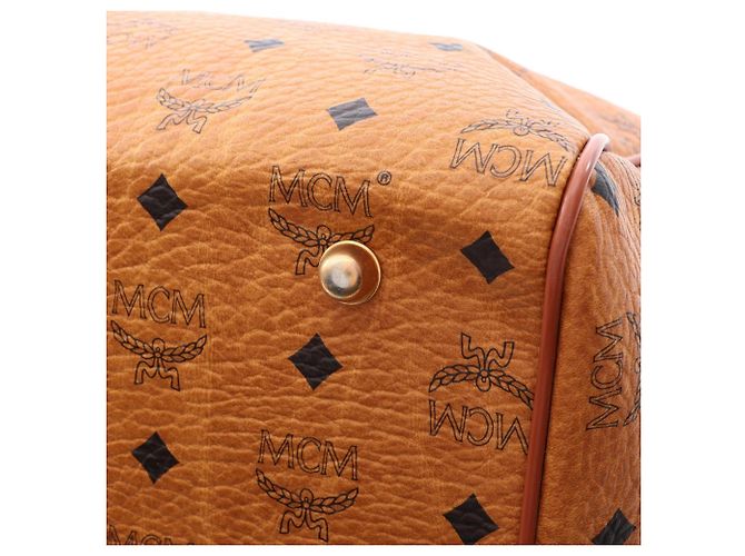 Borsa Boston/Borsa a mano MCM Visetos Brown Marrone - vista 8