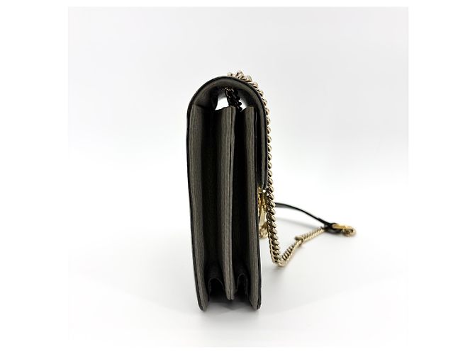 Gucci Interlocking Leather Small Doré - vue 4