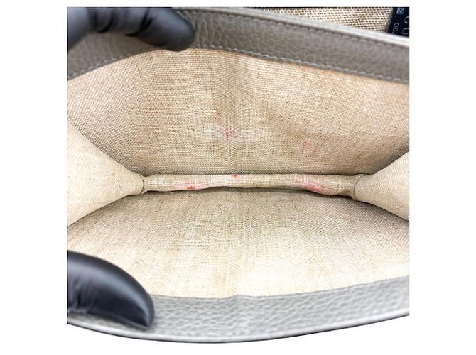 Gucci Interlocking Leather Small Doré - vue 5