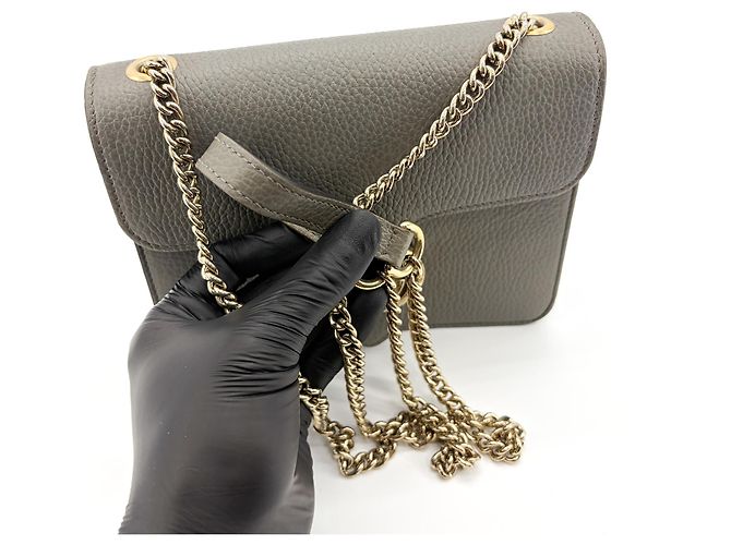 Gucci Interlocking Leather Small Doré - vue 7