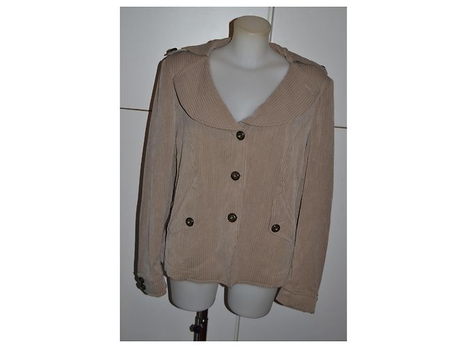 Autre Marque Armani Collezioni Beige Cordjacke - Ansicht 2