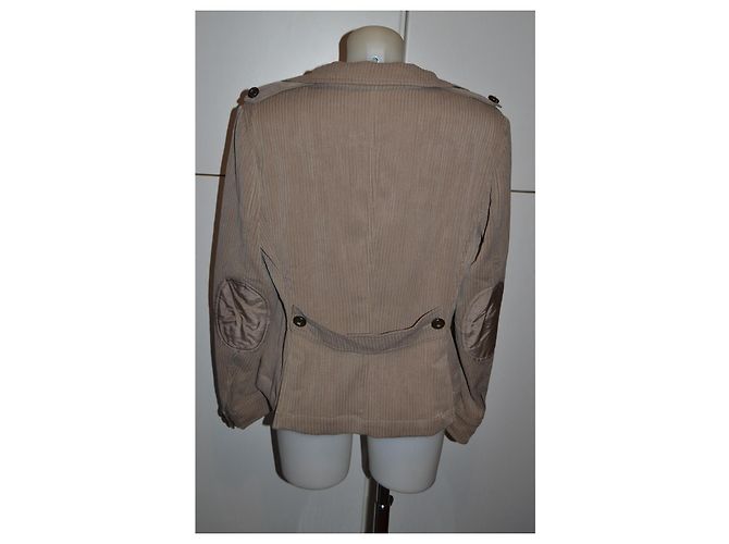 Autre Marque Armani Collezioni Beige Cordjacke - Ansicht 4