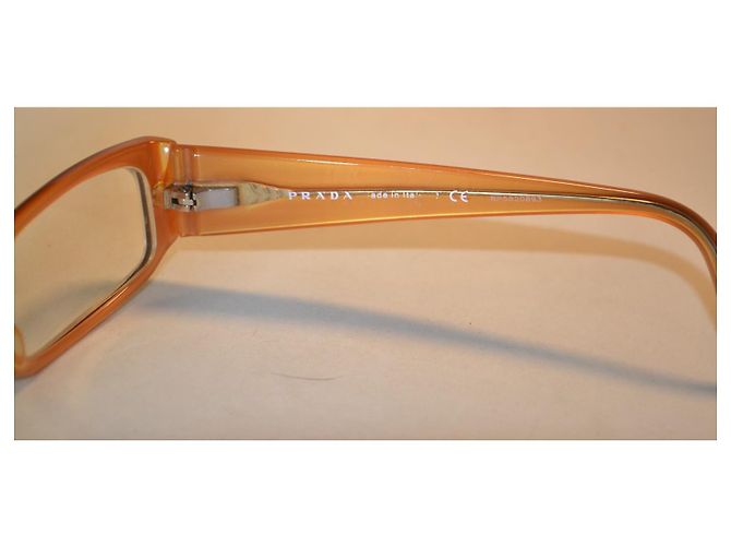 Prada VPR10F Prescription Glasses Black Orange - view 6
