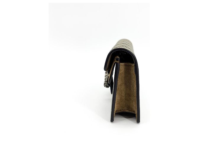 Gucci Dionysus GG Coated Canvas Super Mini Marrone - vista 3