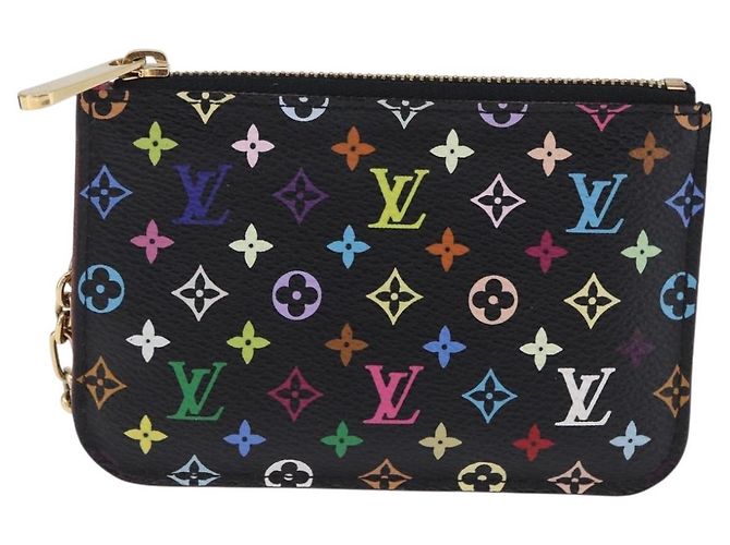 LOUIS VUITTON Monogram Multicolor Pochette Cles NM Black M60279 LV Auth 200573M Nero - vista 13