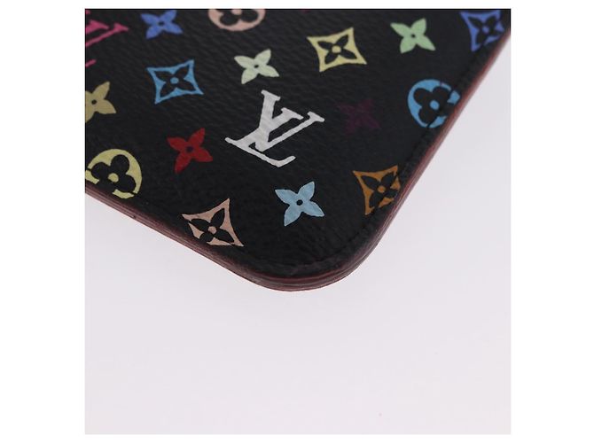 LOUIS VUITTON Monogram Multicolor Pochette Cles NM Black M60279 LV Auth 200573M Nero - vista 15