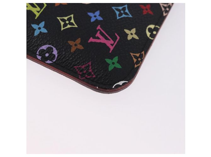 LOUIS VUITTON Monogram Multicolor Pochette Cles NM Black M60279 LV Auth 200573M Nero - vista 16