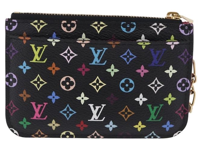 LOUIS VUITTON Monogram Multicolor Pochette Cles NM Black M60279 LV Auth 200573M Nero - vista 2