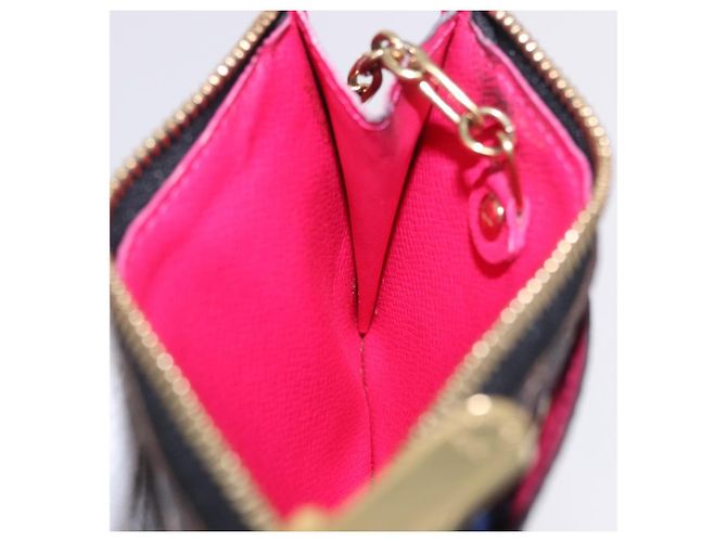 LOUIS VUITTON Monogram Multicolor Pochette Cles NM Black M60279 LV Auth 200573M Nero - vista 20