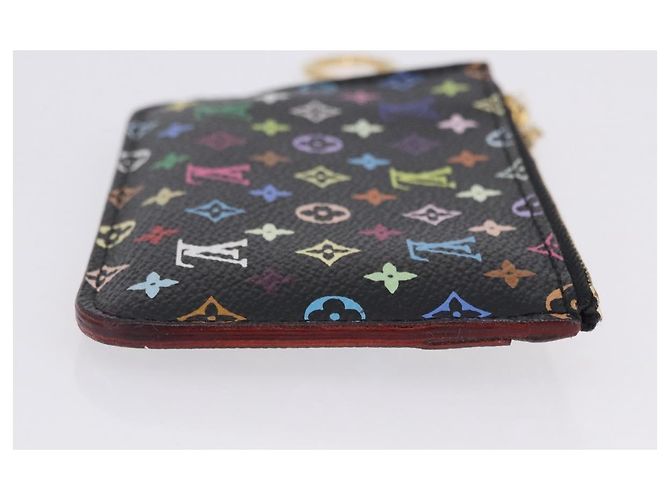 LOUIS VUITTON Monogram Multicolor Pochette Cles NM Black M60279 LV Auth 200573M Nero - vista 3