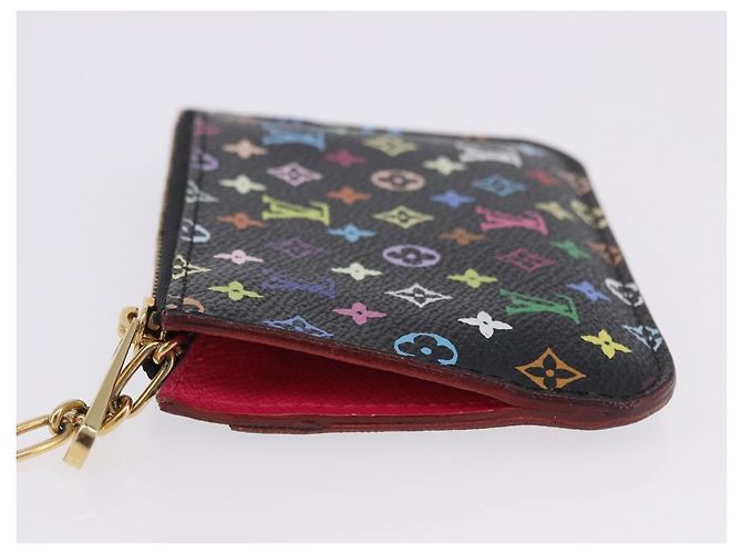 LOUIS VUITTON Monogram Multicolor Pochette Cles NM Black M60279 LV Auth 200573M Nero - vista 4