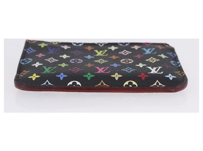 LOUIS VUITTON Monogram Multicolor Pochette Cles NM Black M60279 LV Auth 200573M Nero - vista 7