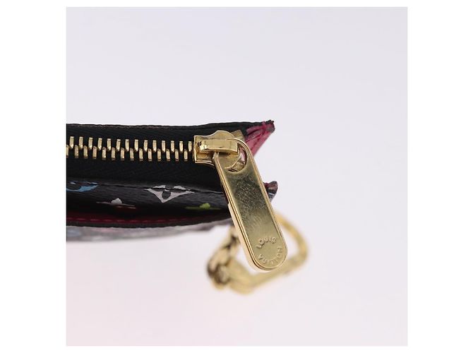 LOUIS VUITTON Monogram Multicolor Pochette Cles NM Black M60279 LV Auth 200573M Nero - vista 8