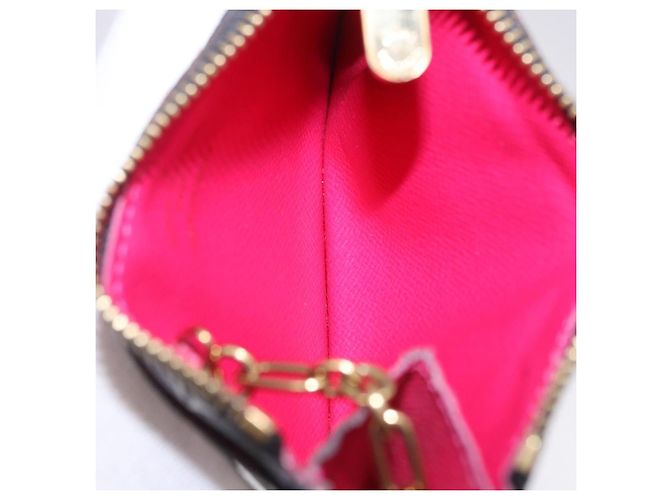LOUIS VUITTON Monogram Multicolor Pochette Cles NM Black M60279 LV Auth 200573M Nero - vista 9