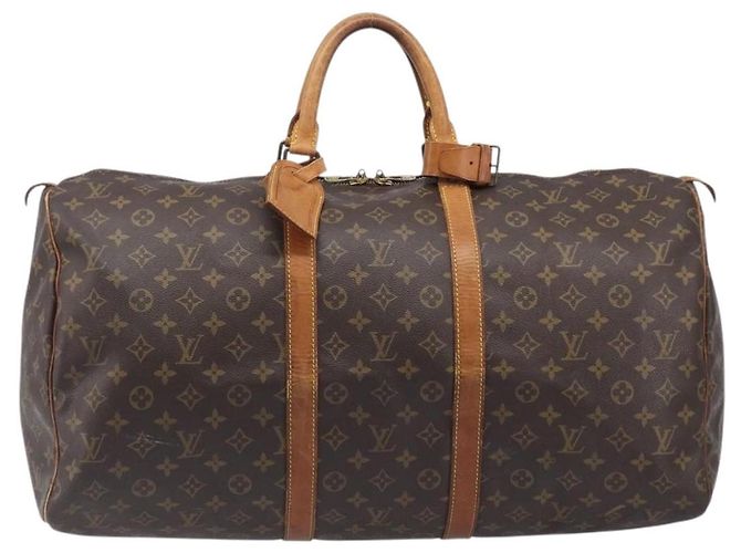 LOUIS VUITTON Monogram Keepall 55 Boston Bag M41424 LV Auth ka6105 Monograma - vista 13