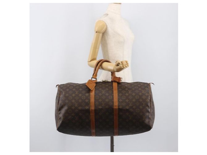 LOUIS VUITTON Monogram Keepall 55 Boston Bag M41424 LV Auth ka6105 Monograma - vista 27