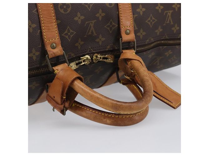 LOUIS VUITTON Monogram Keepall 55 Boston Bag M41424 LV Auth ka6105 Monograma - vista 8