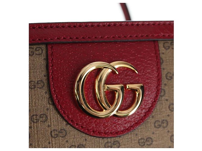 Borsa a mano GUCCI x Doraemon Micro GG PVC 2way Marrone Tono Oro 653952 Auth 167569SM - vista 21