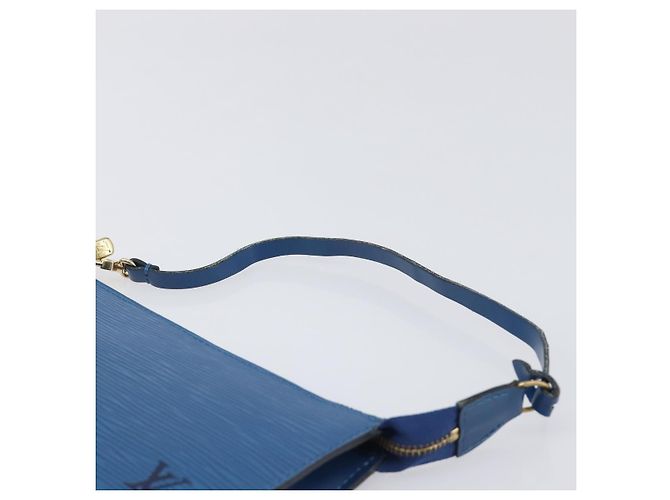 LOUIS VUITTON Epi Pochette Accessoires Pouch Blue M52985 LV Auth 197712V Azul - vista 14