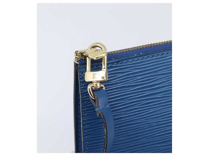 LOUIS VUITTON Epi Pochette Accessoires Pouch Blue M52985 LV Auth 197712V Azul - vista 19
