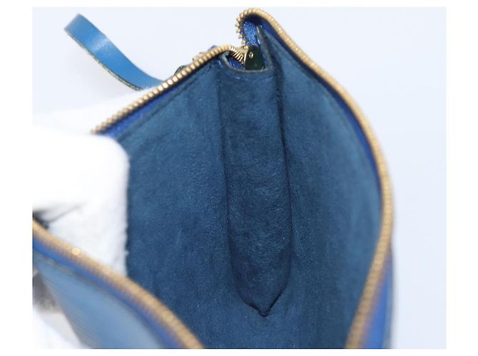 LOUIS VUITTON Epi Pochette Accessoires Pouch Blue M52985 LV Auth 197712V Azul - vista 20