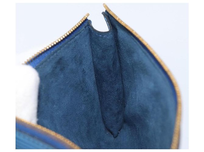 LOUIS VUITTON Epi Pochette Accessoires Pouch Blue M52985 LV Auth 197712V Azul - vista 21
