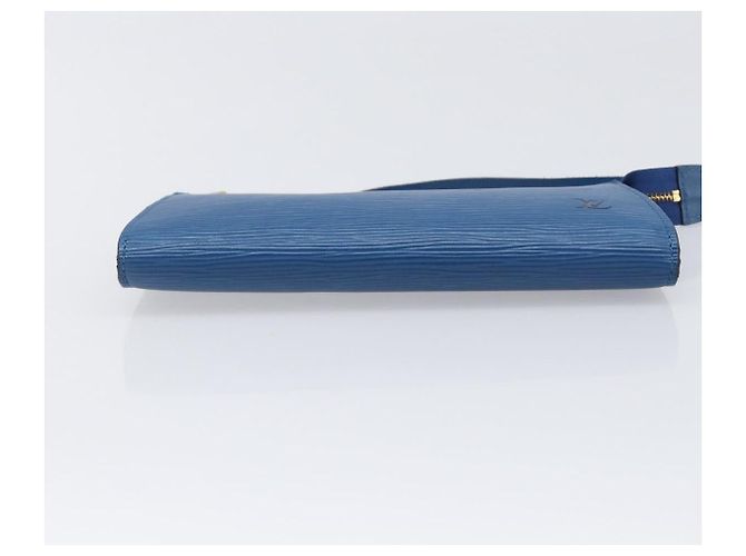 LOUIS VUITTON Epi Pochette Accessoires Pouch Blue M52985 LV Auth 197712V Azul - vista 5
