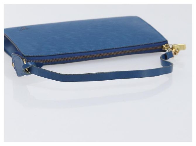 LOUIS VUITTON Epi Pochette Accessoires Pouch Blue M52985 LV Auth 197712V Azul - vista 7