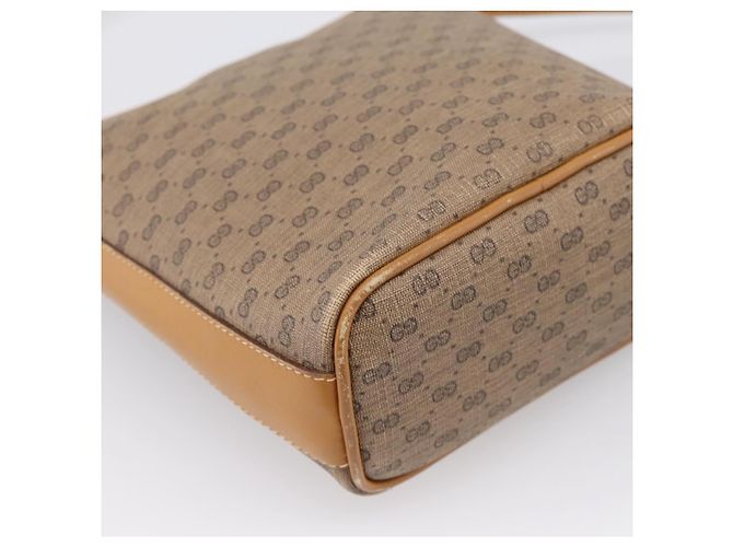 Borsa a tracolla GUCCI Micro GG Supreme PVC Beige Gold Auth 202771 D'oro - vista 16