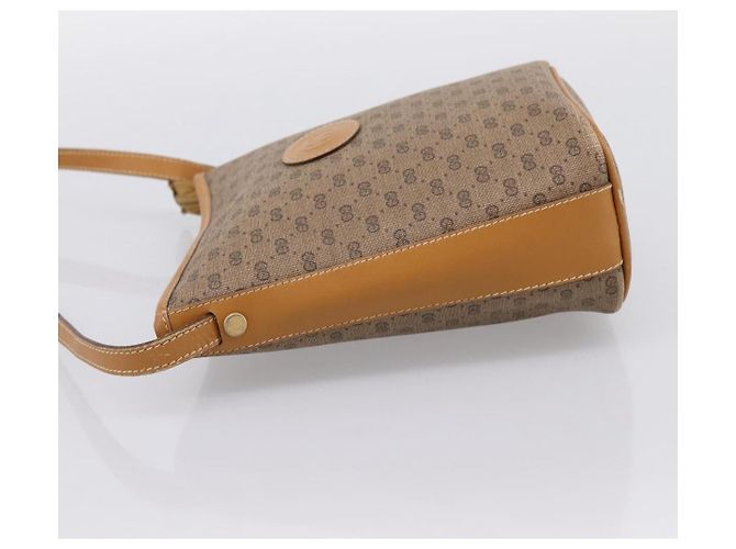 Borsa a tracolla GUCCI Micro GG Supreme PVC Beige Gold Auth 202771 D'oro - vista 3