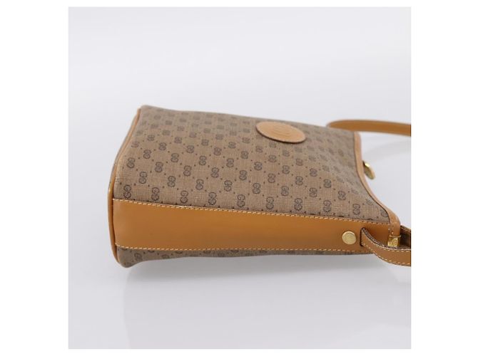 Borsa a tracolla GUCCI Micro GG Supreme PVC Beige Gold Auth 202771 D'oro - vista 4